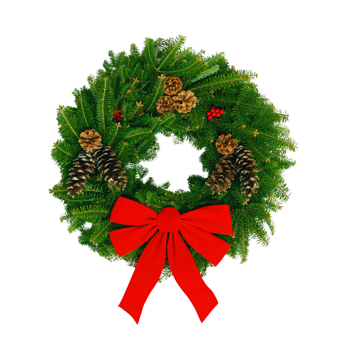 1 Deluxe Balsam Fir Wreath - Whitney Wreath